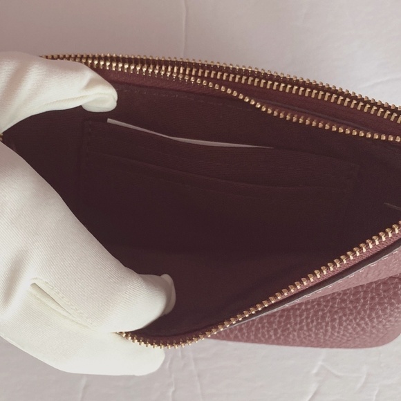 Coach Double Corner Zip Wristlet NWT w Snake Embossed Strap NWT - Picture 9 of 16